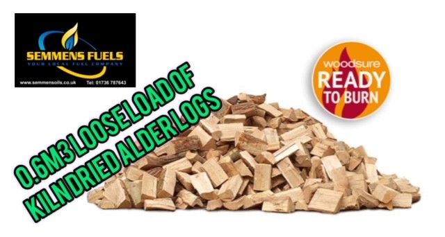 0.6m3 Loose Load of Ready To Burn Kiln Dried Alder Logs WS501/00001