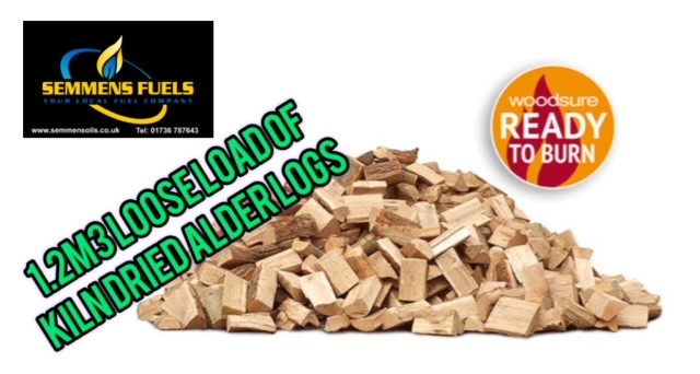 1.2m3 Loose Load of Ready To Burn Kiln Dried Alder Logs WS501/00001